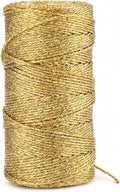 110Yards Decorative Metallic Bakers String, Gold Wrapping Twine