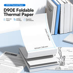 D90E Thermal Printer 8.5 x 11 Inch Folding Thermal Paper, 200 Sheets