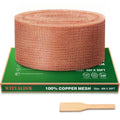 5th Gen Copper Mesh Rodent Control Set, 4in x 30ft Premium Pure Copper Wool | Rustproof Mesh Roll for Mice Slug Snail