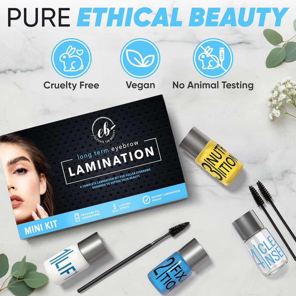 At Home Brow Lamination Kit | Eyebrow Lamination Kit for DIY Use | Long-Lasting Brow Lift Results for Fuller, Defined