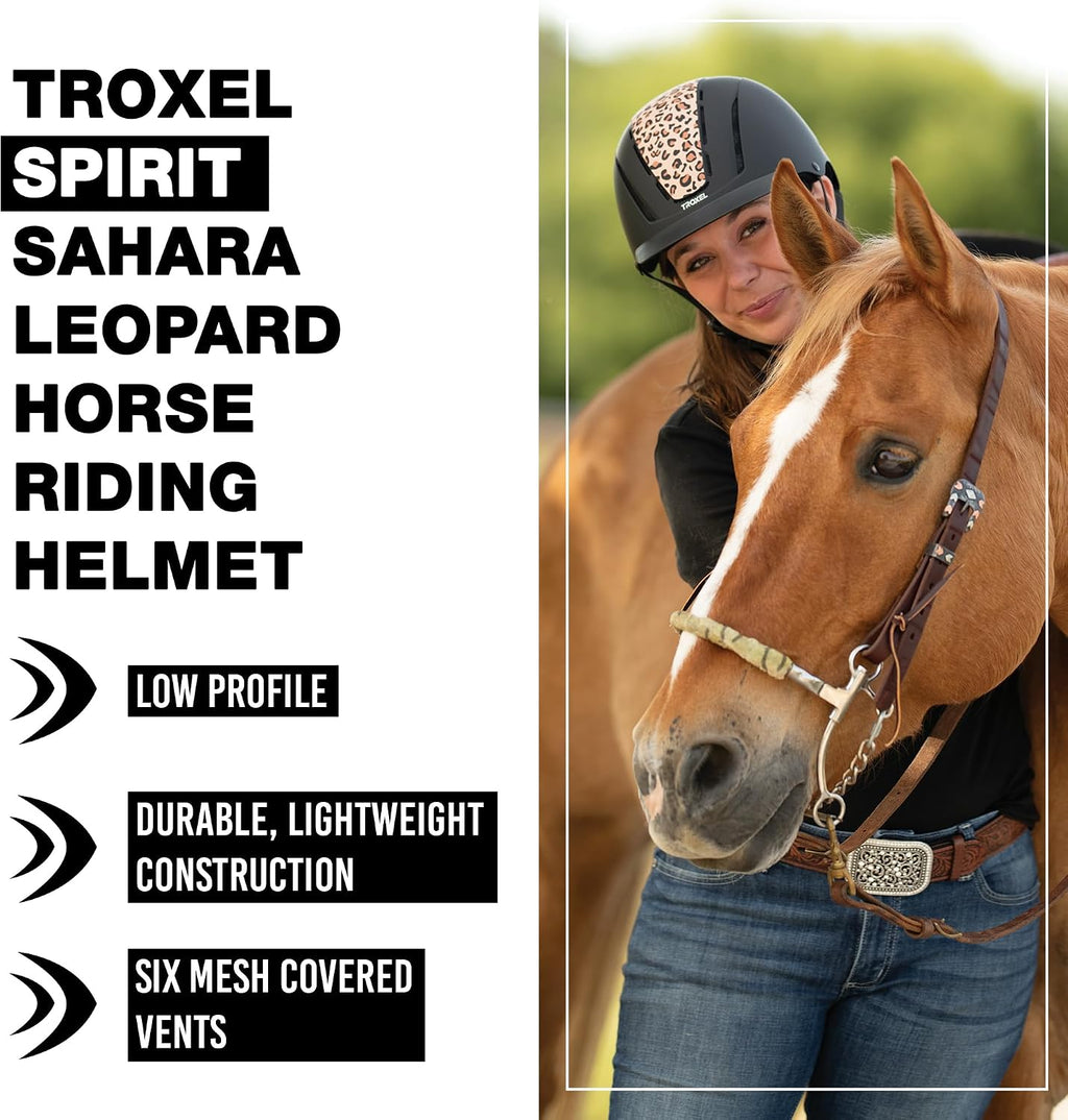 Spirit Duratec Full Coverage Horse Riding Helmet, Adjustable Fit