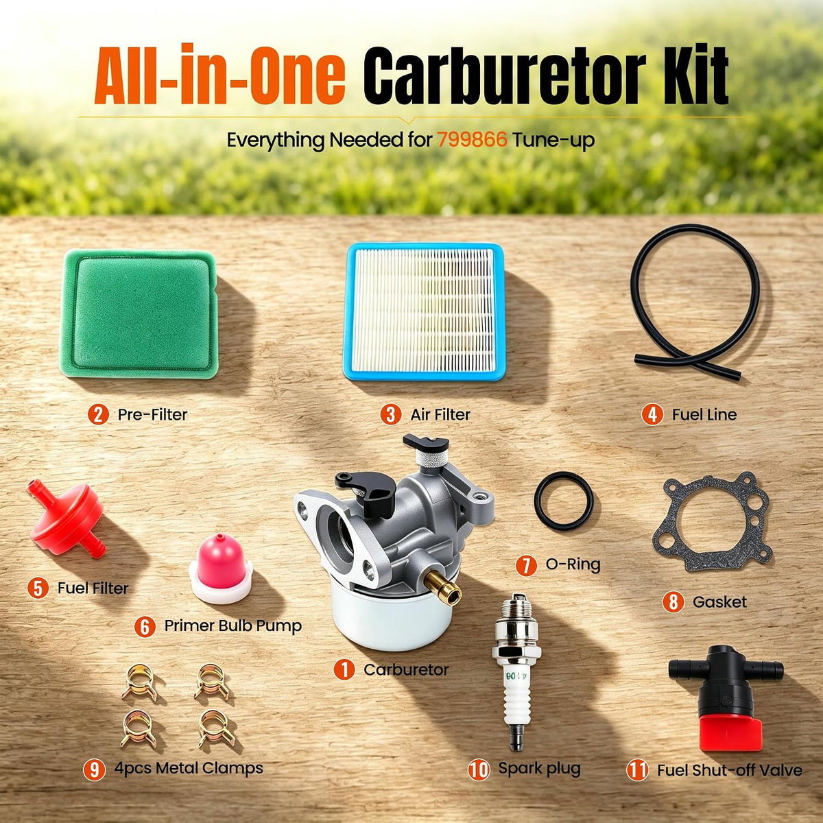 799866 Carburetor for Toro Recycler Craftsman Mowers 799871 | Fits Toro Recycler & Craftsman Mowers for 675EX