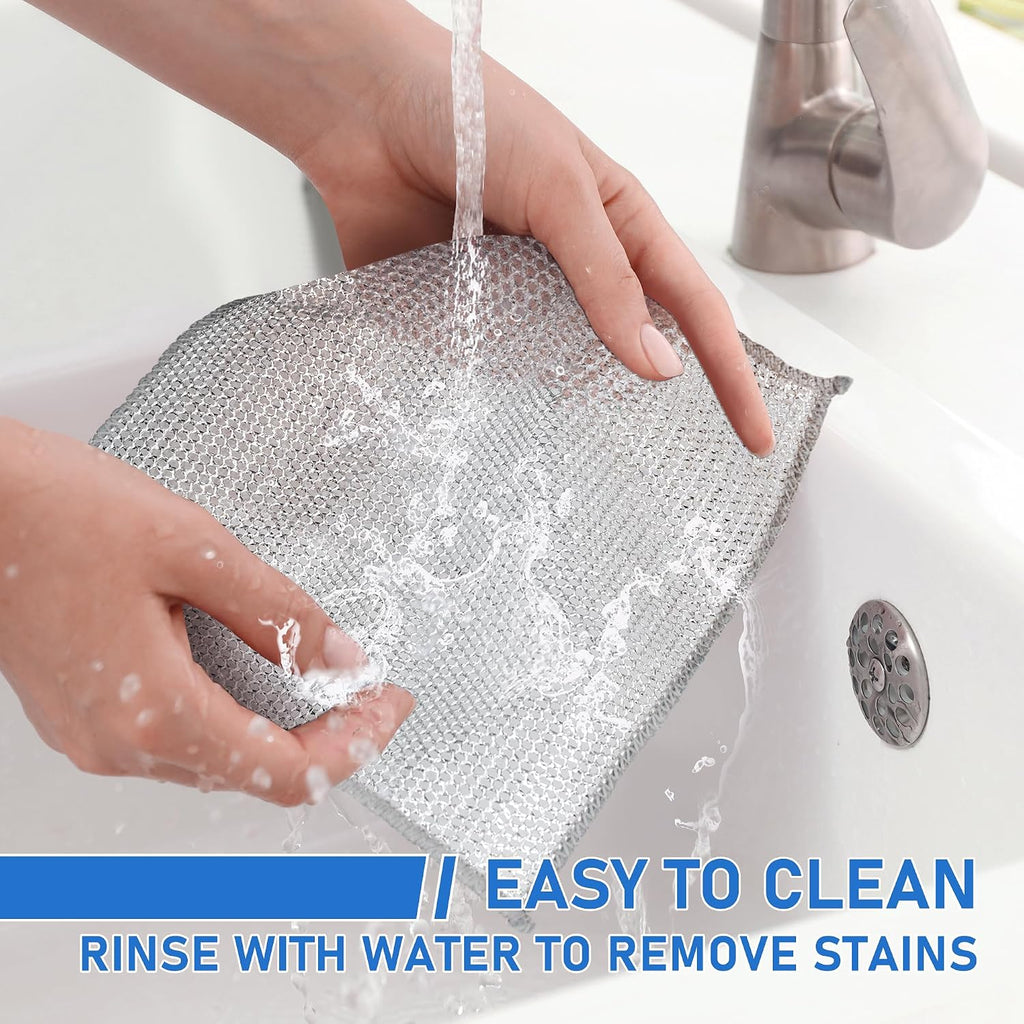 30PCS Non Scratch Steel Wool Dishcloth Scrubber Pads Kitchen Set