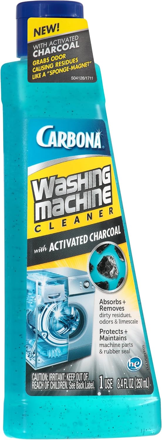 Washing Machine Cleaner with Activated Charcoal, 8.4 FL Oz, 1 Pack