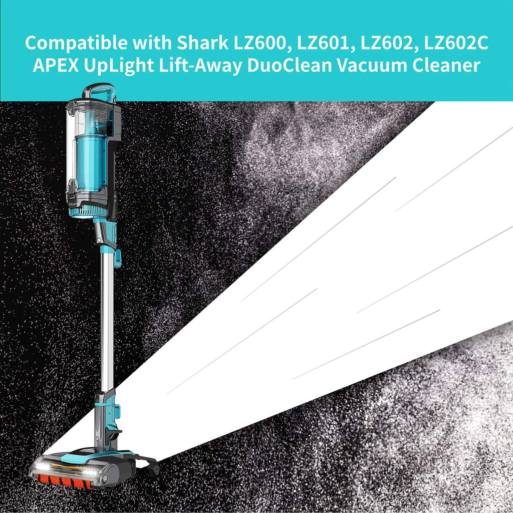 Leemone LZ600 Brush & Filter Kit for Shark APEX UpLight DuoClean, 6 Pack