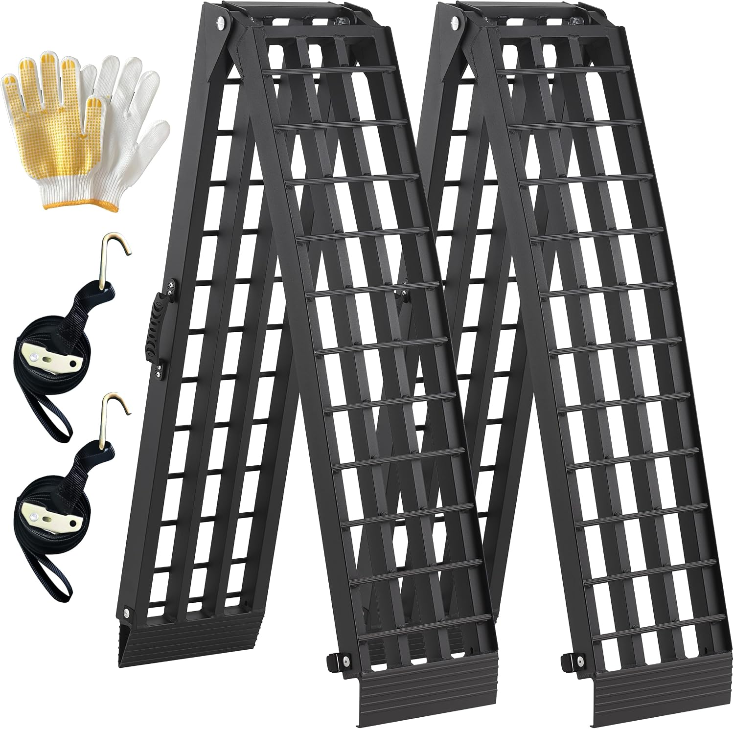 Truck Ramps 3000LBS Capacity - 2 Pcs 7.5ft Heavy Duty Loading Ramp, Folded Loading Ramps for Motorcycles, Dirt Bikes