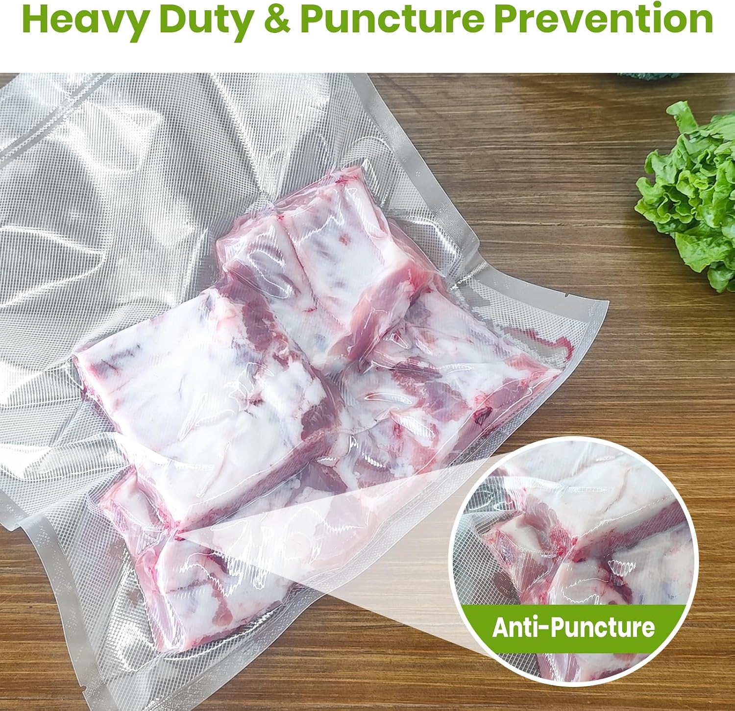 Vacuum Sealer Bags, 200 Quart 10" x11", BPA Free, Commercial Grade, Durable Textured Pre-Cut Size for Airtight Food