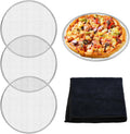 3‑Pack Aluminum Pizza Screens, 12 Inch Baking Screens for Home Oven