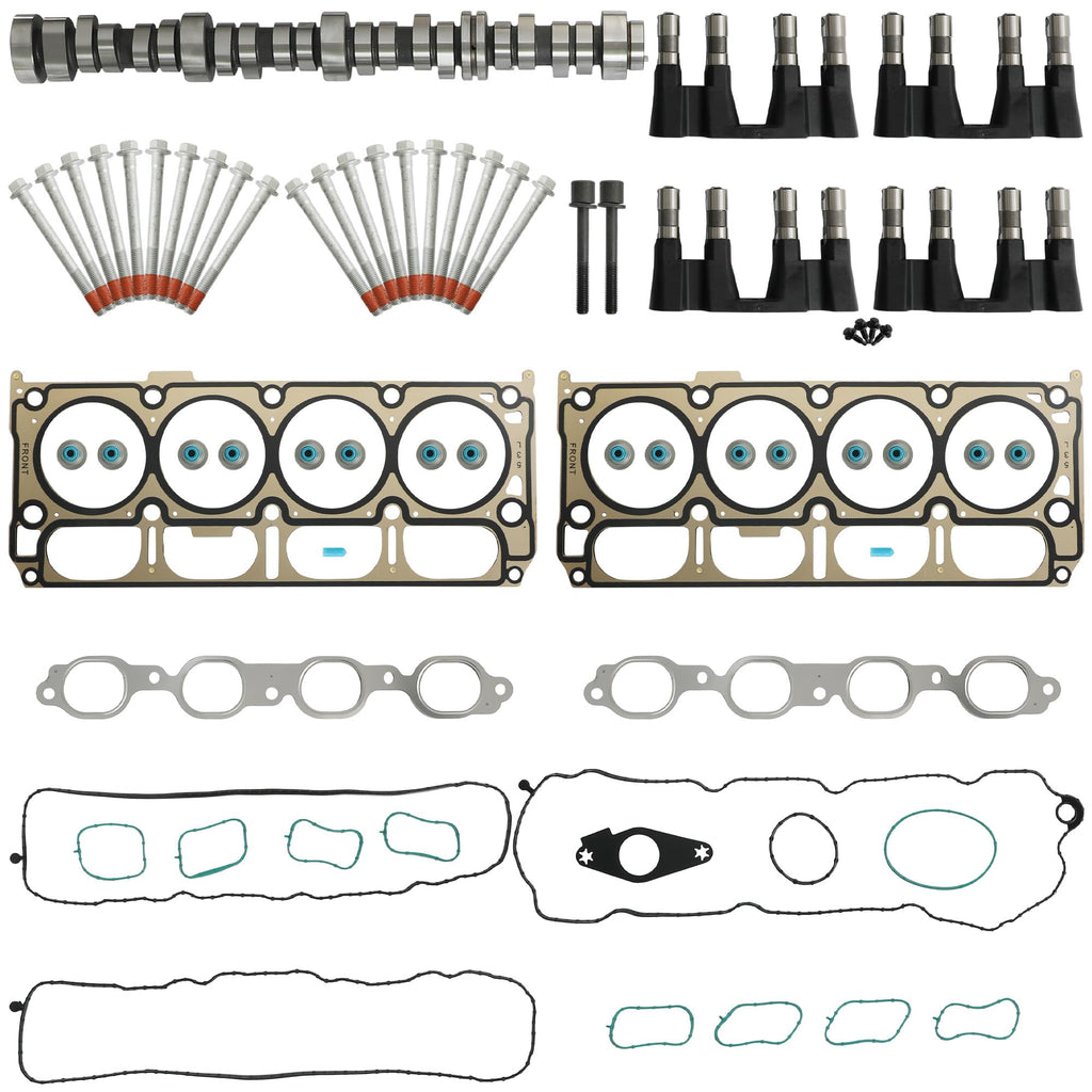 NON AFM DOD Delete Camshaft Lifter Kit Head Gasket Set For GM 5.3L 14-22