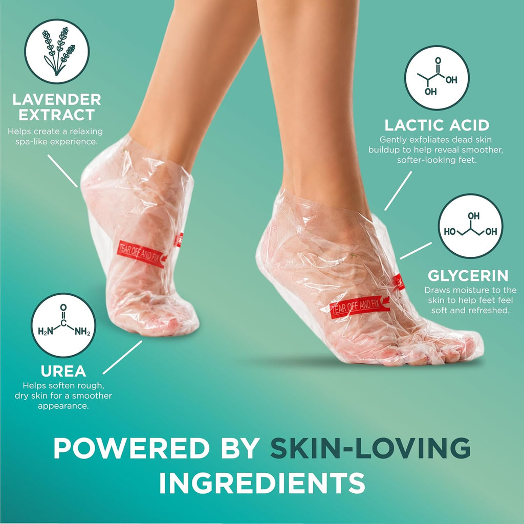 Foot Peel Mask, Exfoliating Foot Peeling Mask, 2 Pairs, Original | Dry and Cracked Feet, At-Home Spa Care, Callus