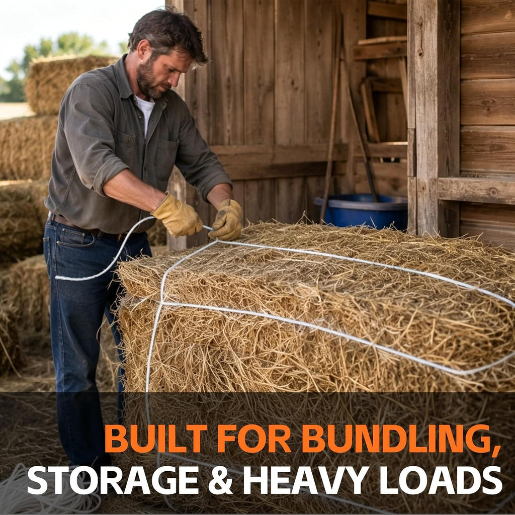 Polypropylene Tying Twine 2600 ft, 1ply Heavy Duty Baling Twine