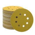 JUNE SUN 40 PCS 5 Inch 8-Hole Hook & Loop Sanding Discs, 5 Mixed Grits