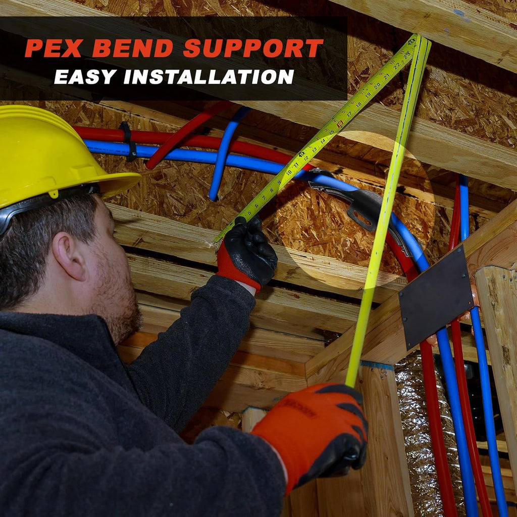 Pushglossy 20 Pcs 1/2" Pex 90 Degree Bend Supports, Plastic Pipe Holders