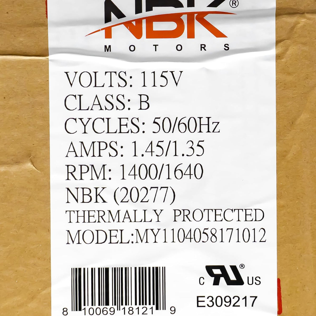 Blower Motor 115V 50/60 HZ