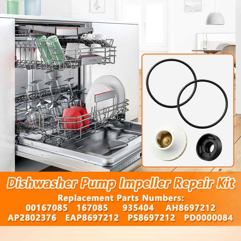 00167085 167085 AH8697212 Dishwasher Pump Impeller Repair Kit