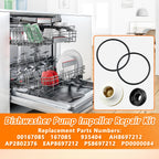00167085 167085 AH8697212 Dishwasher Pump Impeller Repair Kit