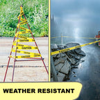 4000ft Total Yellow Caution Tape Rolls, for Halloween, 4 Rolls 3in x 1000ft