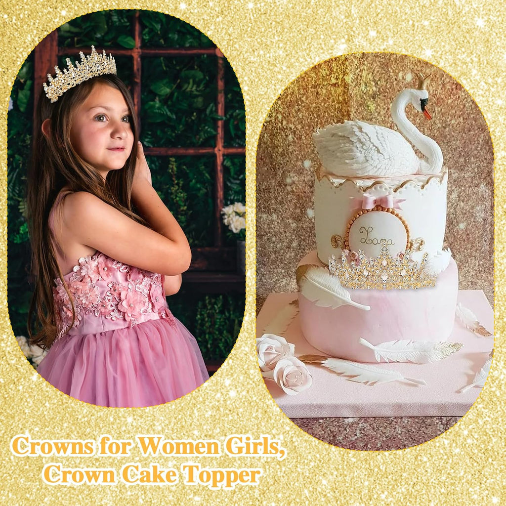Tiara Crowns for Women & Girls - Bridal, Wedding, Prom, Quinceanera, Birthday & Christmas Crown Gifts