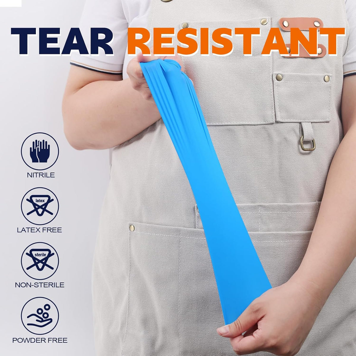 Nitrile Exam Gloves Disposable 3Mil Food Safe Glove 1000PCs