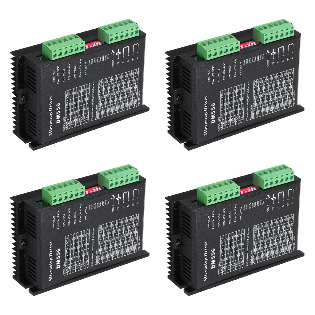 MECCANIXITY 4Pcs CNC Stepper Motor Driver, CNC Controller DM556 Single Axes