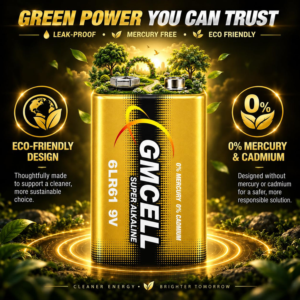 9V Batteries 16-Pack,Alkaline Non-Rechargeable Long-Lasting