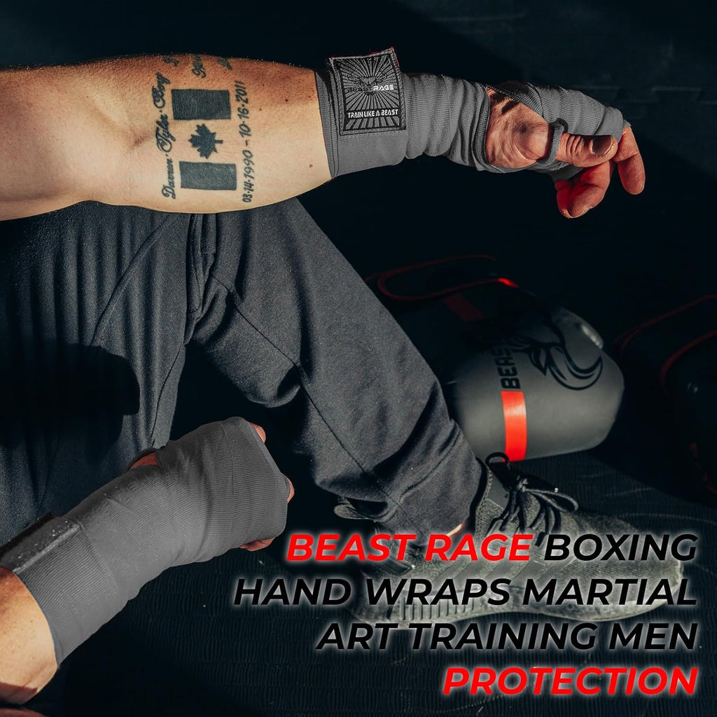 Boxing Hand Wraps for MMA Kickboxing Wrist Wraps Professional Adult 180" Semi-Elastic Martial Arts Inner Gloves Heavy