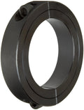 2C-300 Black Oxide Plated Steel Two-Piece Clamping Collar, 3" Bore Size, 4-1/4" Outside Diameter, 3/8"-24 x 1-1/4" Set Screw
