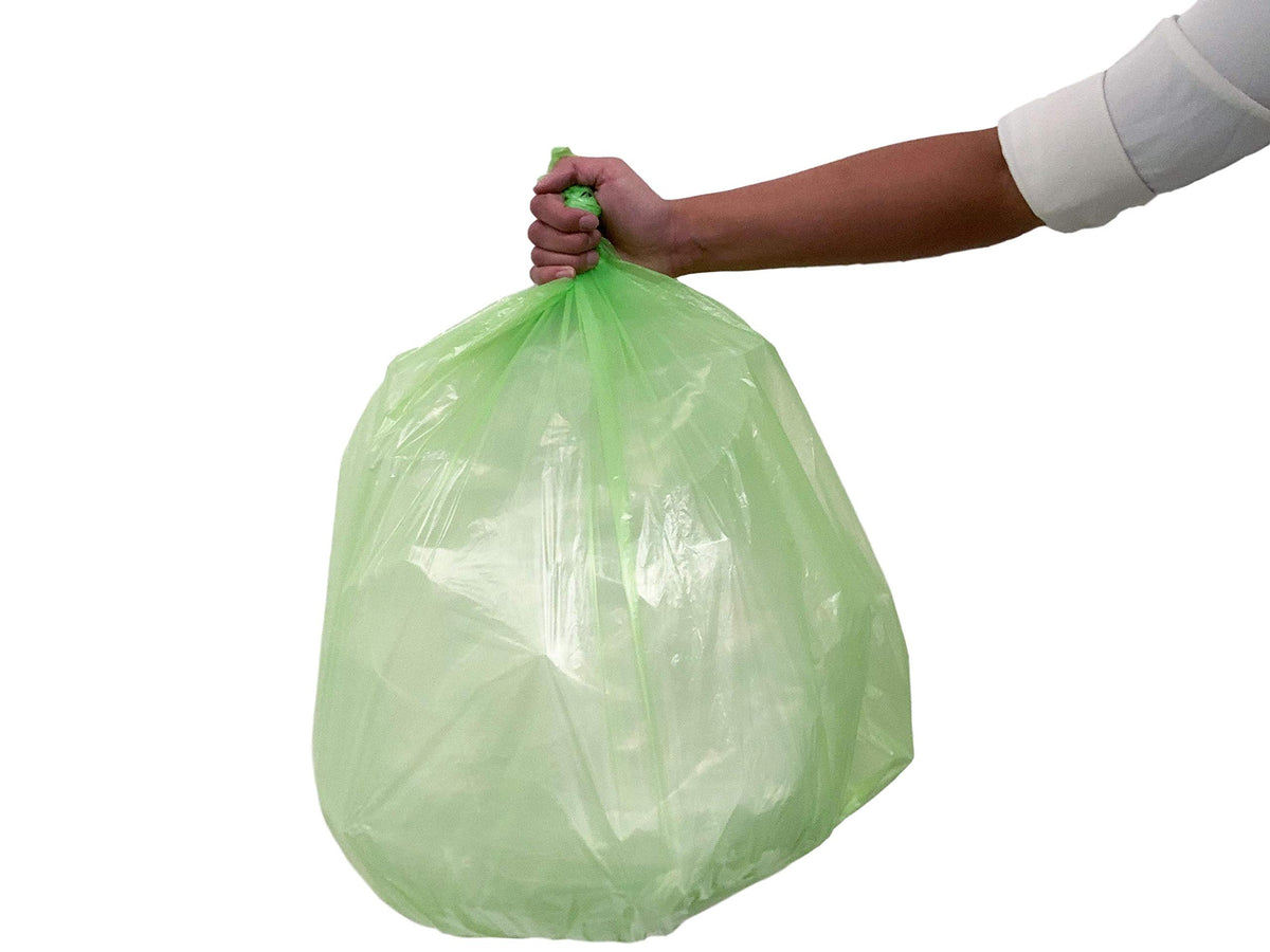 Biodegradable 13 Gallon Trash Bags | 100 Count | Green