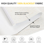 Linen Blackout Roller Shades, Cordless Window Blinds for Home