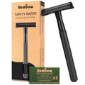 Safety Razor for Men with 5 Blades, Double Edge Safety Razors for Men, Sustainable Single Blade Razor, Zero Waste