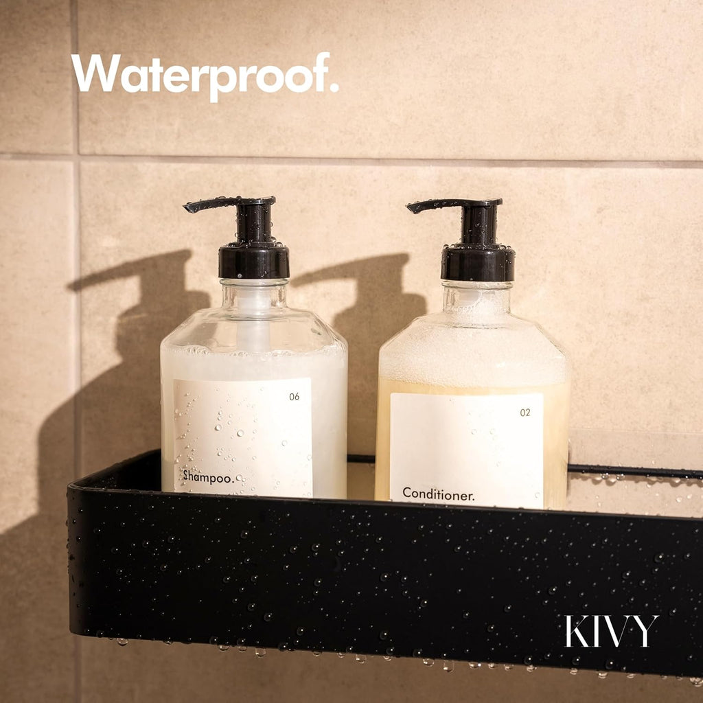 Glass Soap Dispenser Set [INCL. Waterproof Labels] - Glass Soap Dispenser with Pump - Hand Soap and Dish Soap Set