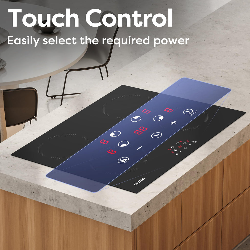 24 Inch Induction Cooktop 4 Burners 6000W