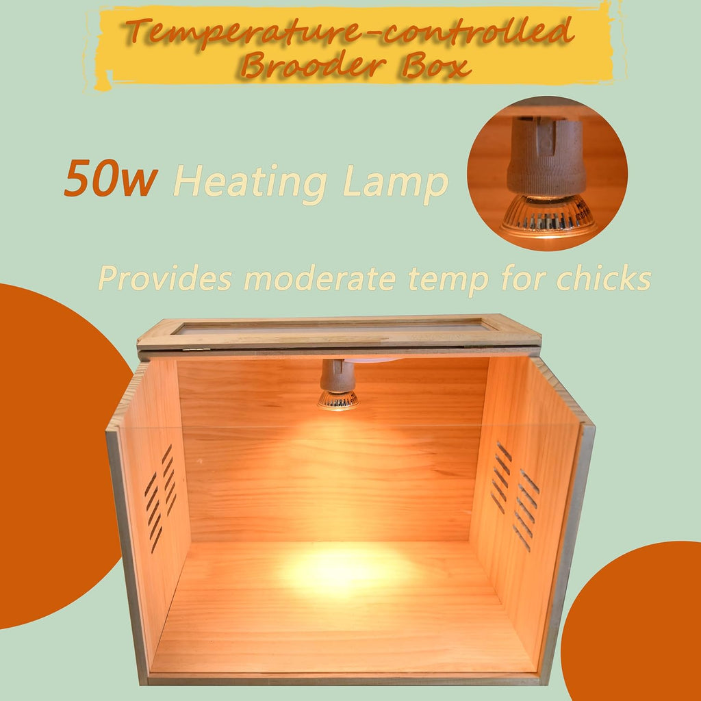 Brooder Box for Chicks, Chicken Brooder Box, Chicken Heater, Poultry Brooder with Heaters for Baby Chicks, Ducks