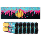 12 Counts Black Softball Ice Cream Drip Cooling Towels 40"x12"