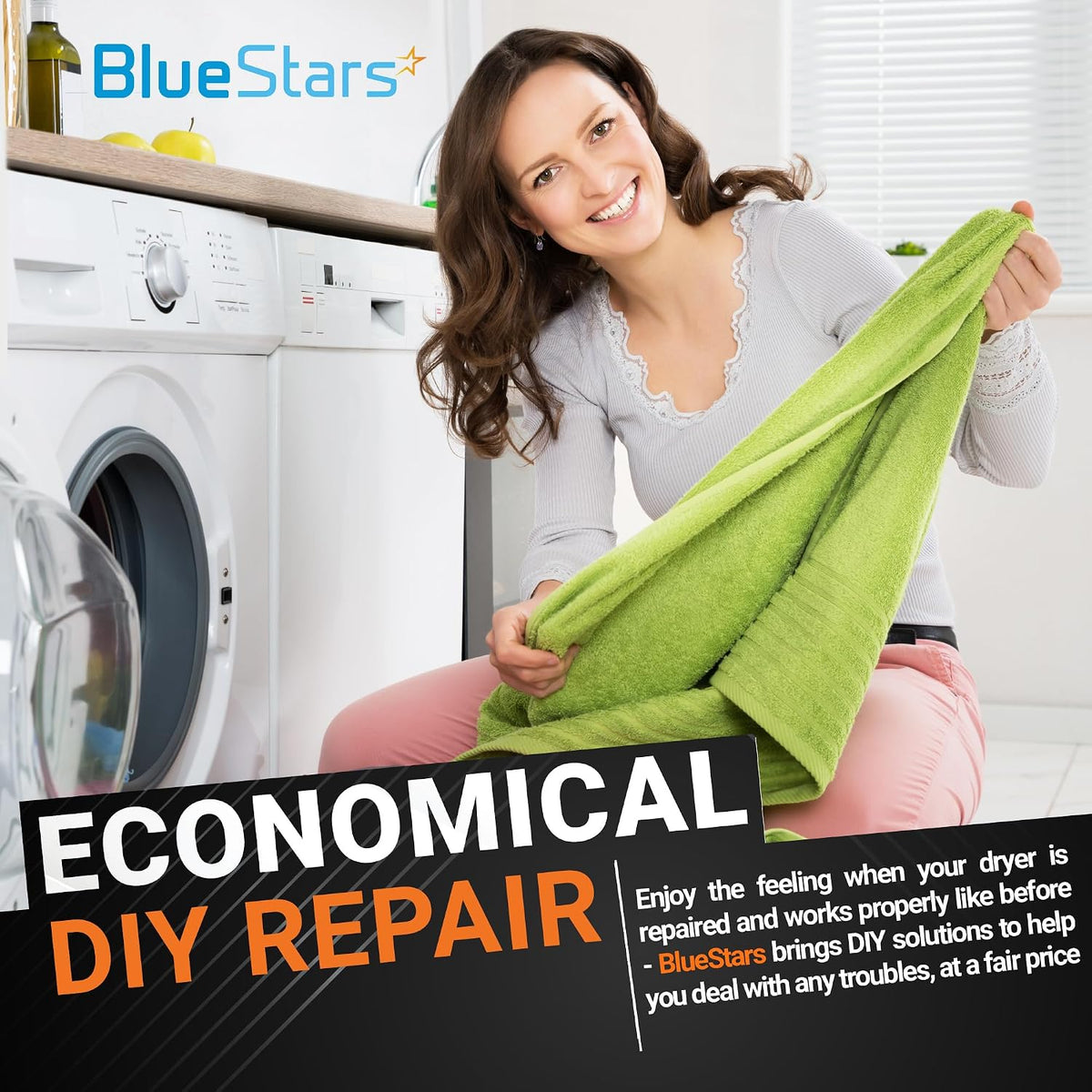 WE01X20419 Dryer Door Handle Replacement for GE & Hotpoint Dryers by BlueStars – Replaces WE1M463 WE01M0463 WE1M1026 175D1372 PS9494490