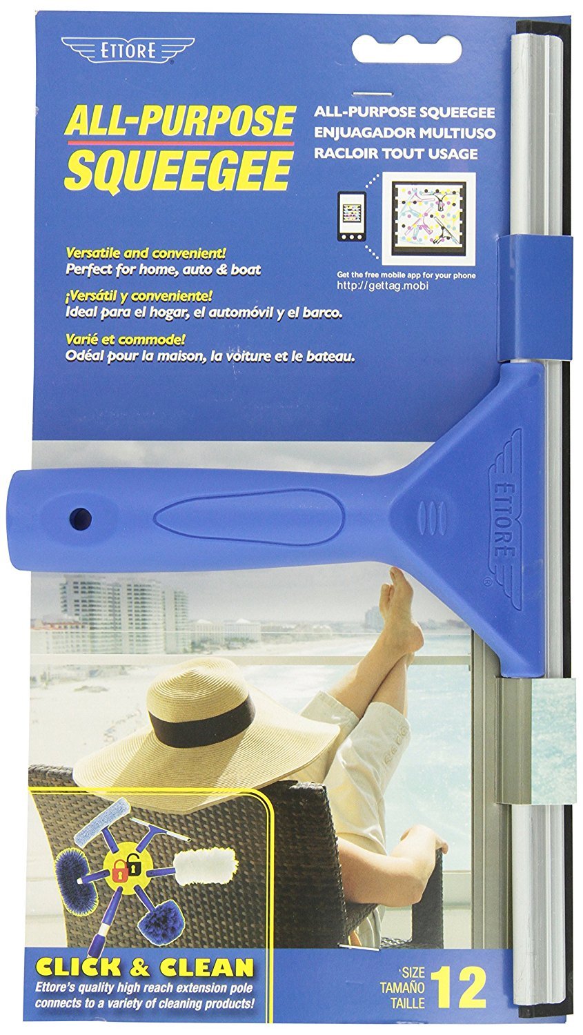 12 17012 All-Purpose Squeegee, Inch, Blue
