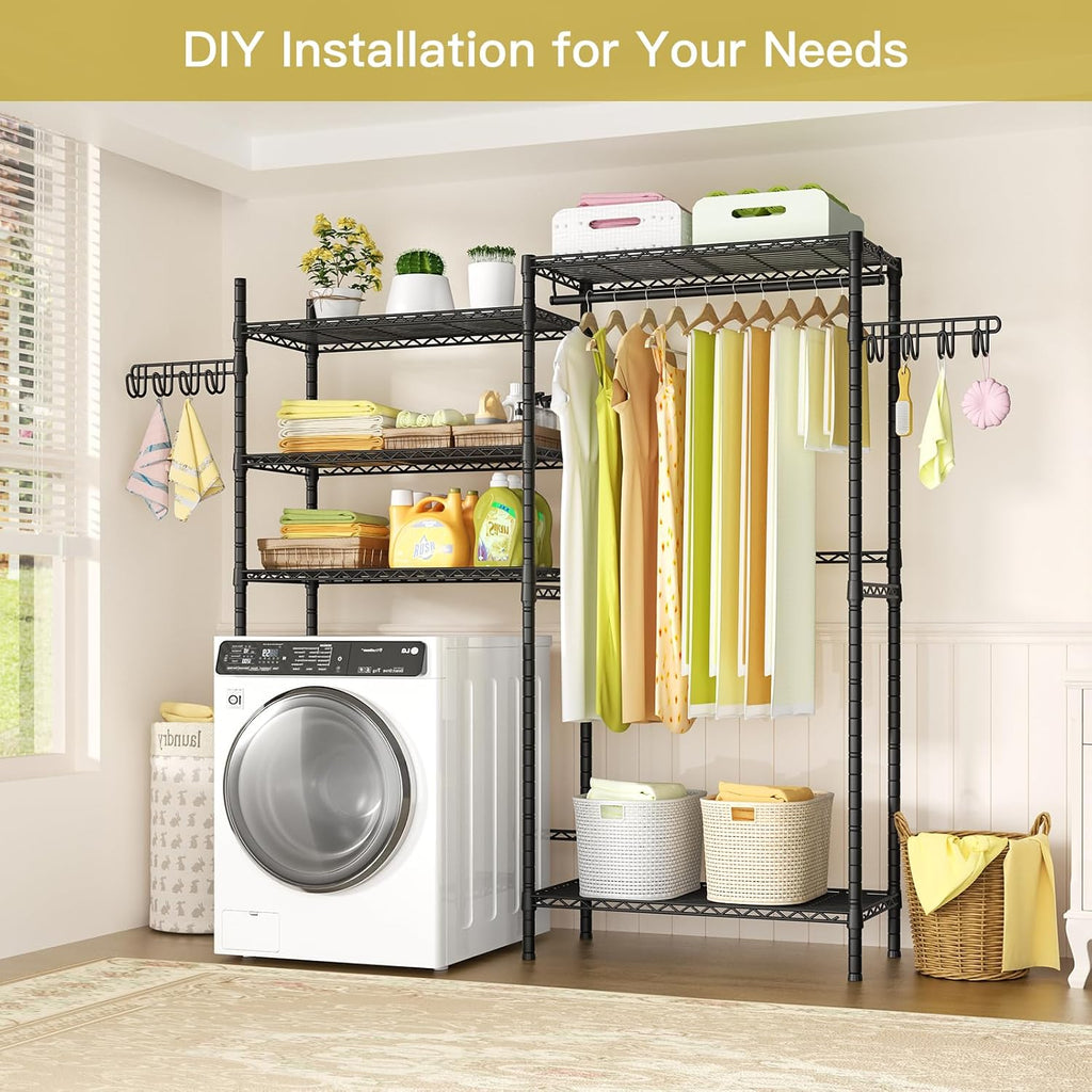 U5 Over the Washer and Dryer Storage Shelf, Laundry Room Space Saver
