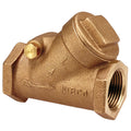 NIBCO Fig No T-413-Y, 1/2 in. Bronze Check Valve, PTFE Seat Disc, Threaded