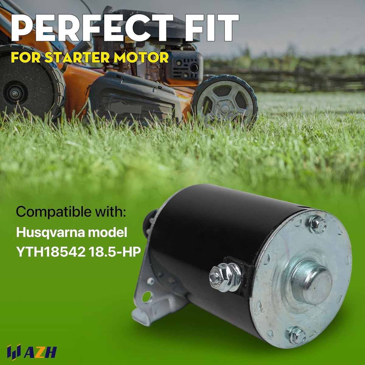 Starter Motor Replacement for Husqvarna Model YTH18542 18.5-HP Hydrostatic 42-in Riding Lawn Mower