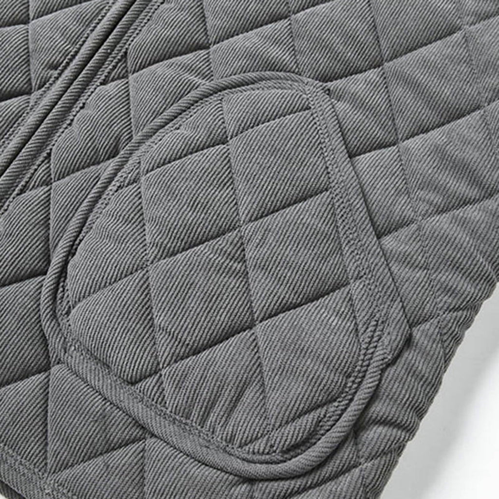 Men's Diamond Quilted Vest Sherpa Lined Full Zip Sleeveless Jacket