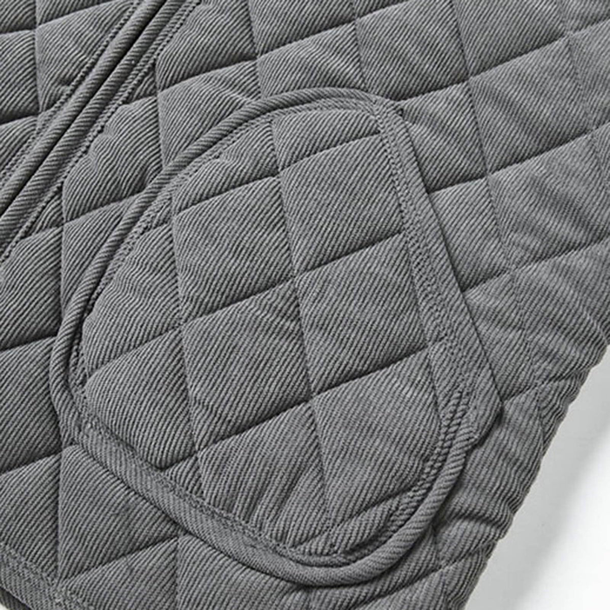 Men's Diamond Quilted Vest Sherpa Lined Full Zip Sleeveless Jacket