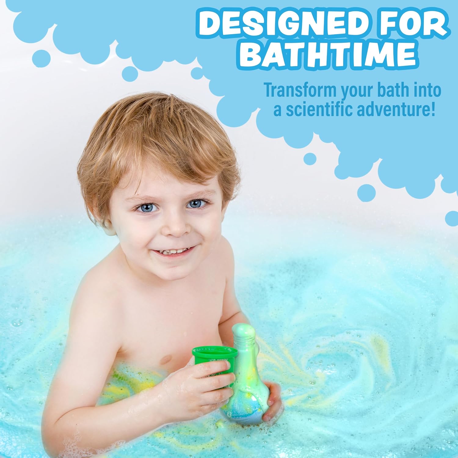 Kids Bath Bomb Potion Bath Toy, Variety 6 Pack | Nontoxic | Fizzes, Foams & Bubbles with an Eruption of Color |