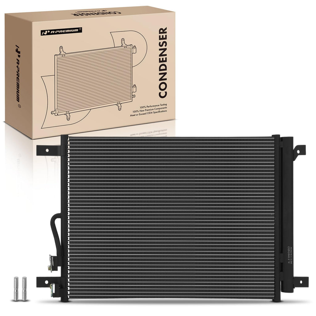 A-Premium Air Conditioning Condenser Compatible with Audi