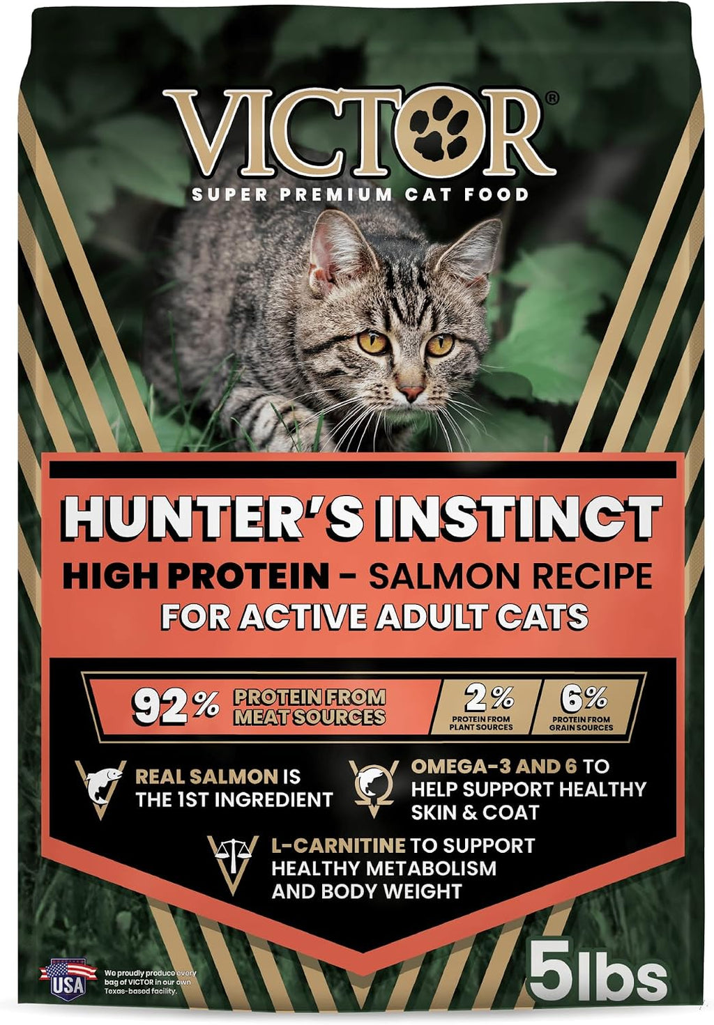 Hunter's Instinct High Protein Salmon Recipe for Adult Cats, 5lb