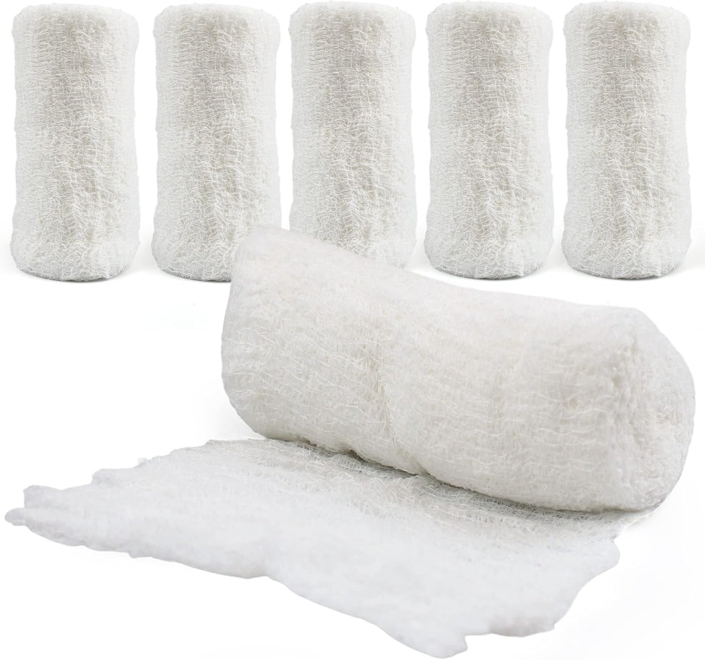 Gauze Rolls-kerlix Cotton Gauze Bandage Rolls -6 ply-STERILE - 4 Inches X 12 feet -Extra Absorbency - Medical Gauze