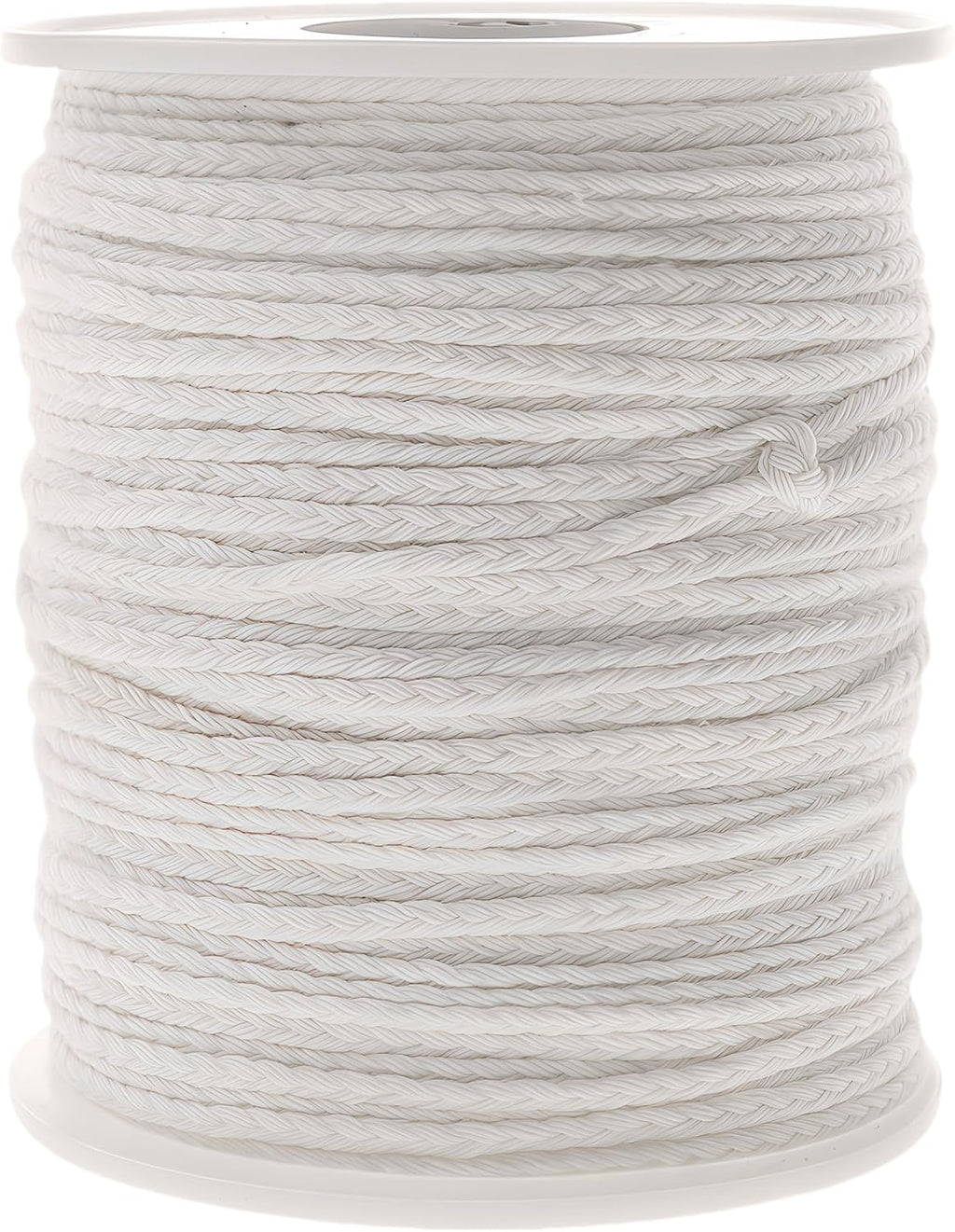 Cotton Candle Wicks Roll: 100% Natural 200 Feet Long Square Braided Candle-Making Wick String Thread Spool Smokeless