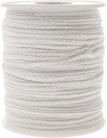 Cotton Candle Wicks Roll: 100% Natural 200 Feet Long Square Braided Candle-Making Wick String Thread Spool Smokeless