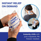 Instant Cold Pack, 8 Pack, Disposable Ice Packs for Injuries