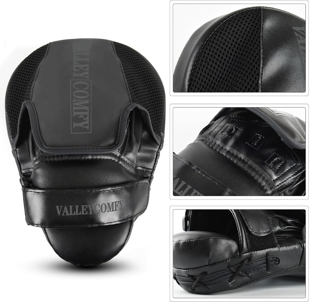 Boxing Pads Punching Mitts for Training,Muay Thai,Martial Arts | Curved Focus Punch Mitts