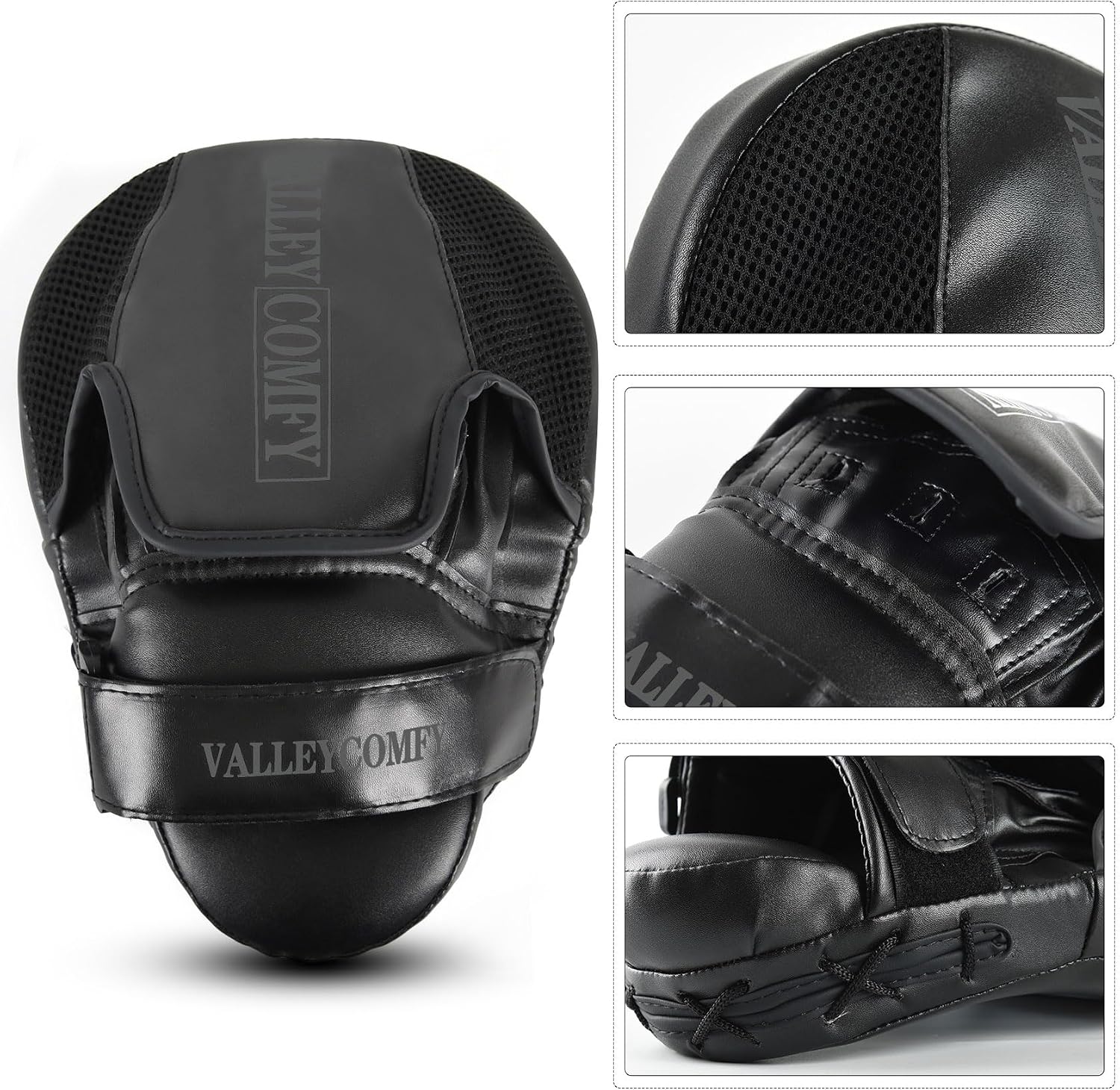 Boxing Pads Punching Mitts for Training,Muay Thai,Martial Arts | Curved Focus Punch Mitts